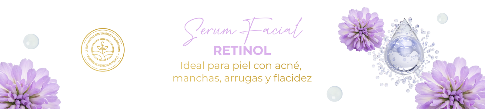 Banner de Serum facial retinol